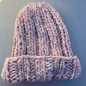 Free People Pink Knit Beanie